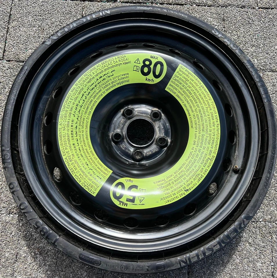 1 X ORIGINAL RESERVERAD NOTRAD AUDI Q8 4KE E-TRON 4KE601027 185/70R19 116P 2018 - Bild 2 von 2