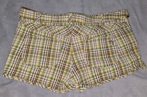 Vintage Guess Damen kariert Baumwolle Stretch Shorts Größe 31 - Bild 3 von 12