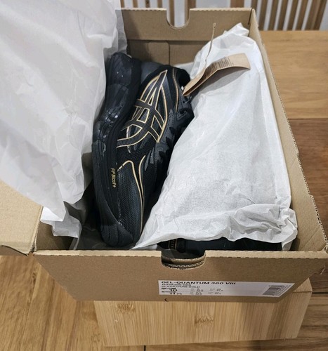 ASICS Gel Quantum 360 VIII 8 Black Gold Running Shoes Sneaker Mens Size US 10 ✅ - Picture 8 of 9