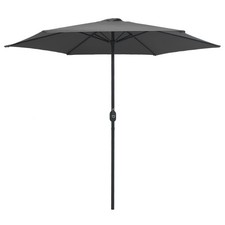 Garden Parasol with Crank Outdoor Patio Sunshade Umbrella Aluminum vidaXL