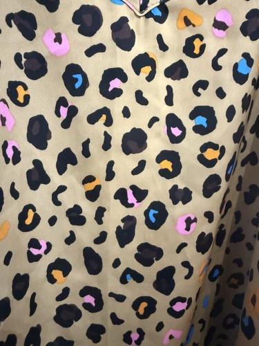 Never Fully Dressed UK Size XXL Beige Animal Print Satin Camisole Top BNWTs - Picture 4 of 7