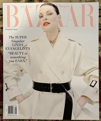 HARPERS BAZAAR MAGAZINE MAY 2025 LINDA EVANGERLISTA COVER BEAUTY ISSUE