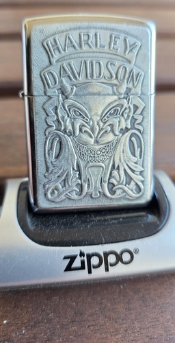 Zippo Harley Davidson Devil Barrett Smythe Gezündet Von 1996
