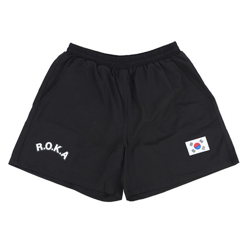 ROKA Korean Flag Stretch Shorts – Black | Training Gym Wear L XL XXL - 第 1/5 張圖片