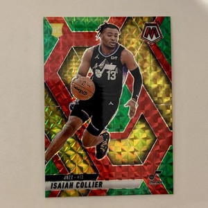 2024-25 Mosaic - Choice Red Green Mosaic Prizm #222 Isaiah Collier Rookie