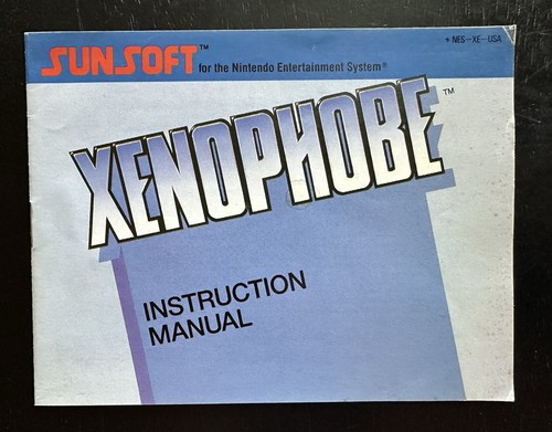 Xenophobe MANUAL ONLY Sunsoft (Nintendo, NES 1988) Combine Shipping on Multiple