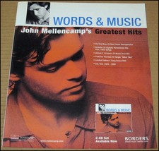 2004 John Mellencamp Words & Music Print Ad Greatest Hits Album Advertisement