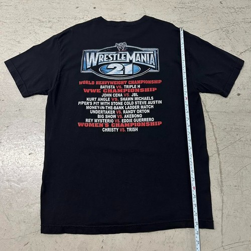 Vintage Wrestlemania 21 Goes Hollywood RARE WWE T-Shirt - Picture 7 of 8