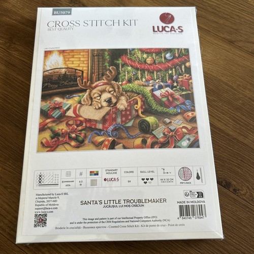 Luca-s Kreuzstich-Set BU5079 "Santas Little Troublemaker"
