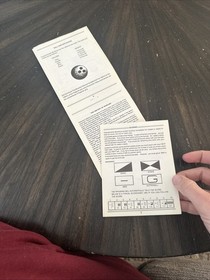 Nintendo NES Manual Only Championship Bowling Page Unstapled