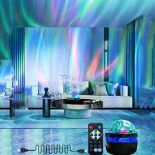 NightLight USB LED Galaxy Star Projector RGB Remote Rotation Home