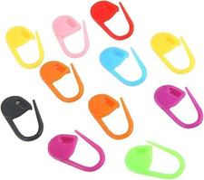 Pack of 50Pcs Knitting Crochet,Random Color Lock Reusable Plastic Ring Markers S
