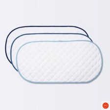 Changing Pad Liner White with Blue Edge - Cloud Island 3pk
