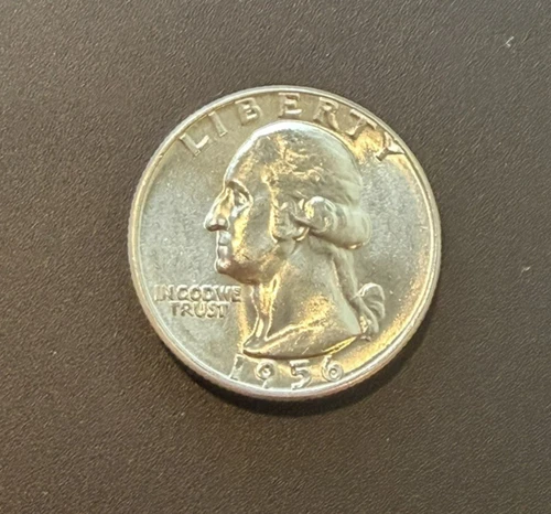 1956 Washington Quarter 25C  - 90% Silver - NICE BU Condition