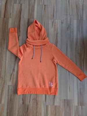 Liberty Long Sweatshirt Gr. L 40 42 Orange Kapuze Hoodi gut über Leggings neu