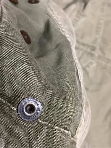VTG 50s US Military M-1951 M51 Field Jacket Olive Green OG-107 Long Vintage - Picture 11 of 12
