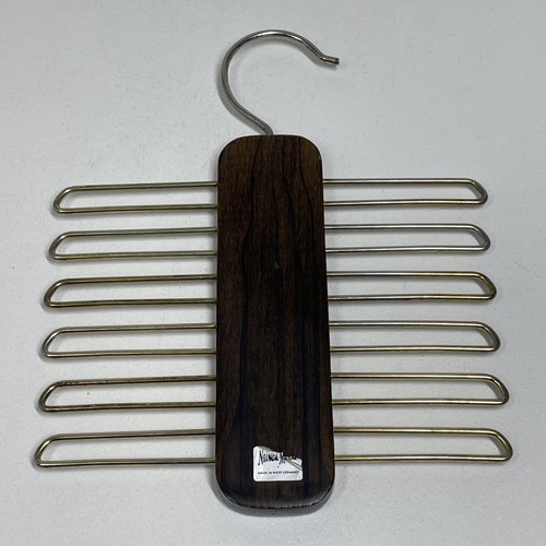 Vintage Krawattenhalter Aufhänger Neiman Marcus Holz 12 Krawatten Made In West Germany - Bild 3 von 10