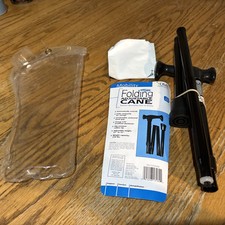 Duro-Med Industries Folding Adjustable Cane 33  To 37  250 lbs Capacity Black