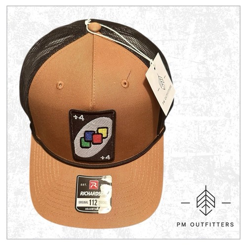 Retro Uno Wild Draw 4 Vintage Juego Parche Richardson 112 Cuerda Camionero Snapback - Imagen 10 de 11