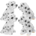 4pcs Dog Figurine Miniature Figurine Micro Landscape Bonsai Puppy Decoration
