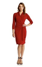 NWT Karen Kane Cascade Wrap Dress Size Medium Red. Bestseller