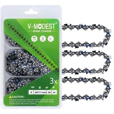 3-Pack DeWalt Pole Saw Chain 8 Inch 34DL 3/8" LP Pitch .043" Gauge for DeWalt...