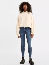 Levi's 711 Mid-Rise Skinny Jeans Dark Wash Size 25 Women Stretch Denim