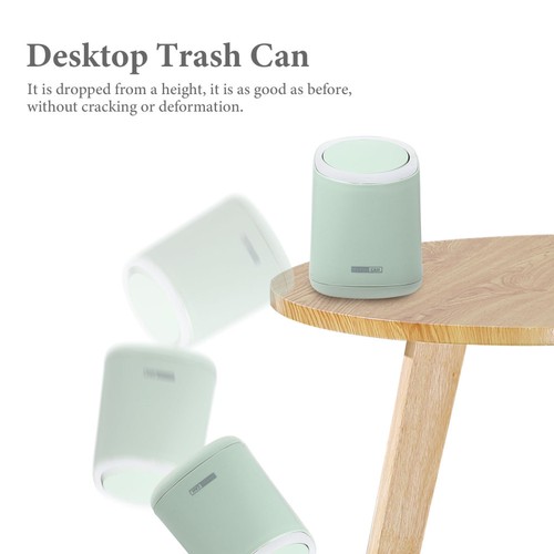 1 Set Mini Arbeitsplatte Mülleimer mit Mülleimer Abfalleimer mit Presse Typ Deckel - Bild 2 von 12