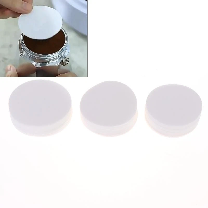 100/500Pcs Coffee Paper Filter 51/53/54/58mm Unbleached Espresso Filter