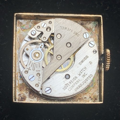 Vintage Sovereign Manschettenknöpfe Uhr läuft wie vorgefunden - Bild 6 von 9