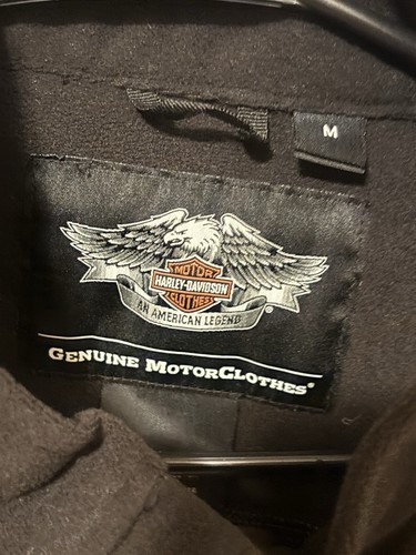 Harley Davidson Gilet in Pile Uomo M Full Zip 22,5" Petto Moto - Foto 3 di 5