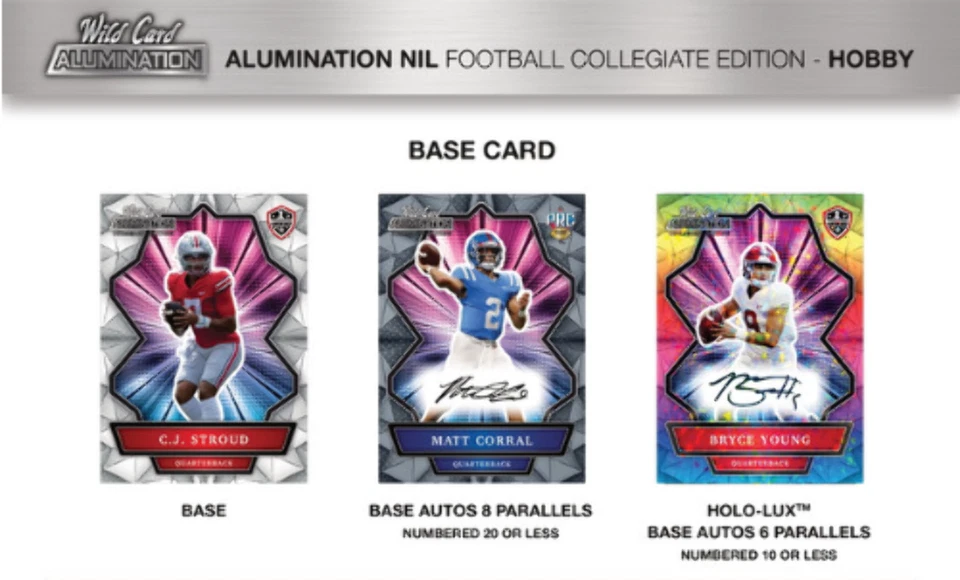 2022 Wild Card Alumination NIL Football Collegiate Edition Hobby Box - Image 2 of 4