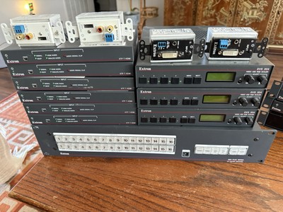 Extron AV Lot   XTP T HDMI, DVS 304, HDMI 201 TX/RX, MAV Plus 16x16    Untested
