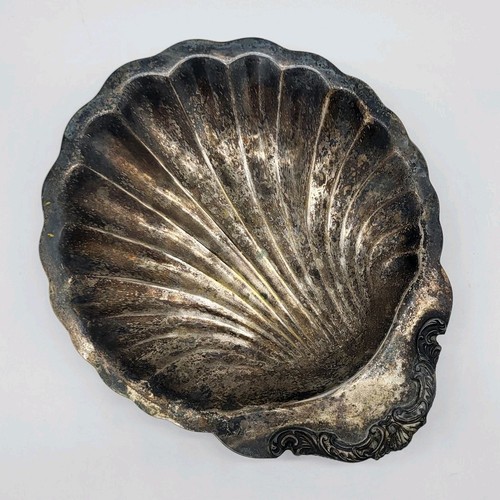W.M Rogers Silber Teller Muschel Servier Seifenschale Fuß Victorian Beach Vintage - Bild 2 von 11