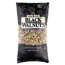 Hammons Fancy Large Black Walnuts -Wild Harvested - Non-GMO 24 Ounce, Natural