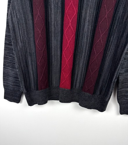 Montechiaro Italy cableknit retro wool sweater XL - Picture 3 of 6