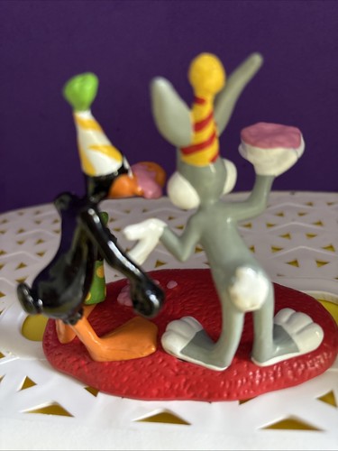 Cake Topper Bugs Bunny Daffy Duck 95 Warner Bros Applause Deco Pac new package - Picture 3 of 4