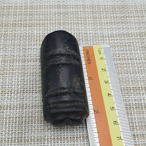 Stunning Black Magnetic Antique Stone jade Animal carving stone Amulet Bead - Picture 17 of 17