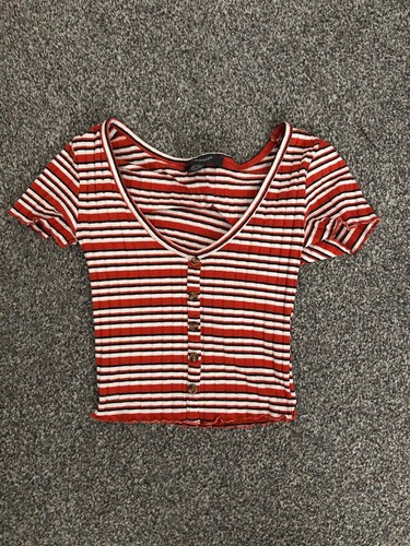 Crop Top Damen gestreift
