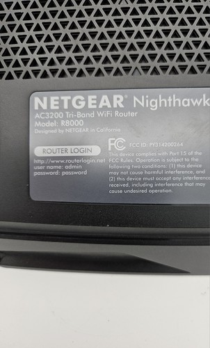 Netgear Nighthawk X6 R8000 AC3200 4-Port Gigabit Wireless AC Router 19V WORKS - Afbeelding 8 van 9
