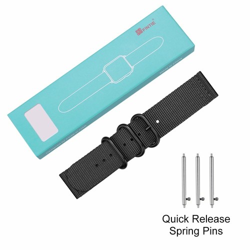 For Garmin Vivoactive 3 / Vivomove HR/Forerunner 245 20mm Nylon Watch Band Strap - Picture 12 of 15