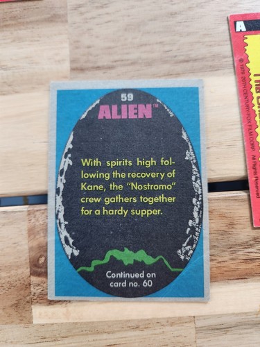 1979 Alien the Movie Trading Card Lot of 10 Cards, Vintage Sci-Fi - Picture 7 of 7