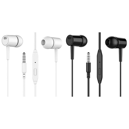 Headset 3.5mm Earbuds High Quality In-ear For Phone Computer Headphone With Mic - Zdjęcie 8 z 12