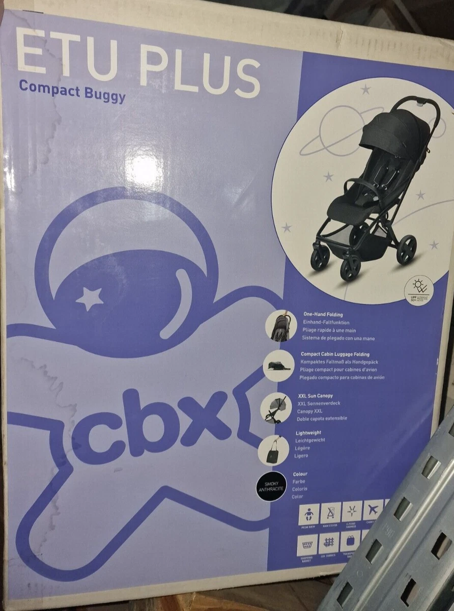 CBX Etu Plus Compact Fold Pushchair Smoky Anthracite