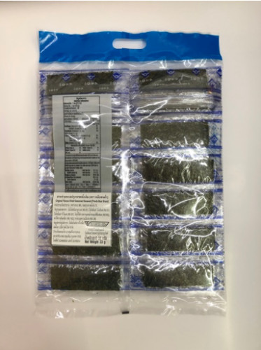 Roasted Dried Seasoned Seaweed Thai Snack Sheets Salt Korean 1 Pack 100 Piece