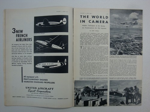 Flight 13 Apr 1950 (Air Survey Techniques, Gliding In France, Tiger Moth, RAF) - Picture 9 of 13