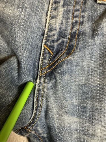 True Religion Jeans Herren 30x34 Ricky Relaxed Straight Medium Wash Baumwolle Denim - Bild 5 von 22
