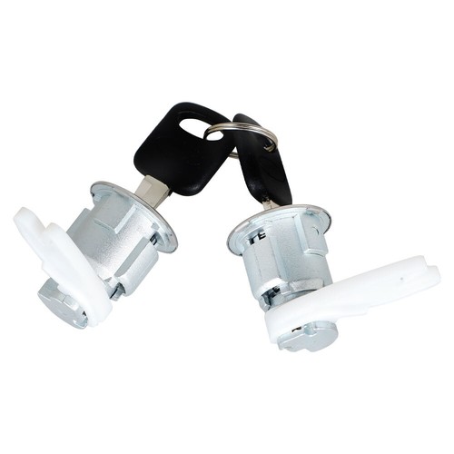 Juego de pares de cilindros de cerradura de puerta vaso 2 llaves para camioneta Ford F150 250 1992-1995 - Imagen 2 de 8