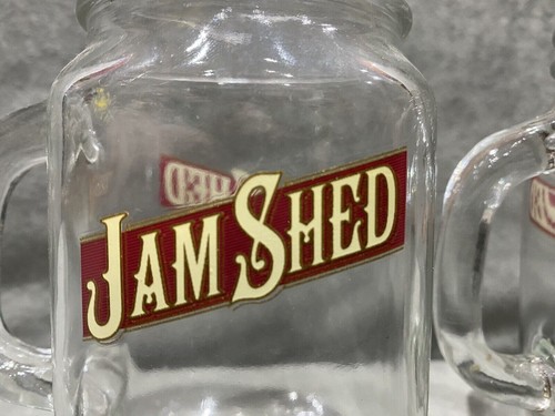 2x Brand New Jam Shed Mason Jar Cup Wine Glass With Handle In Gift Box Christmas - Picture 6 of 9
