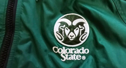 VTG RARE PRO PLAYER COLORADO STATE RAMS FULL ZIPP REVERSIBLE HOODED JACKET L - Picture 4 of 10